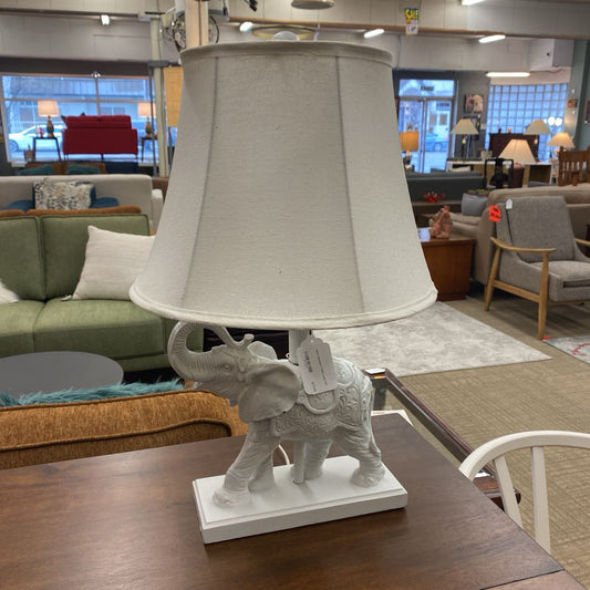 White Elephant Table Lamp