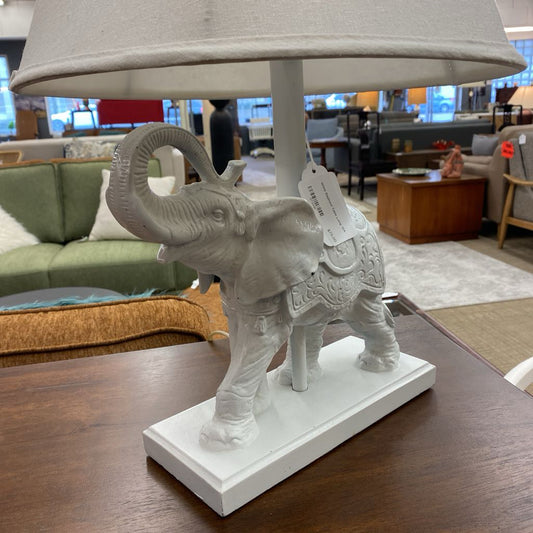 White Elephant Table Lamp
