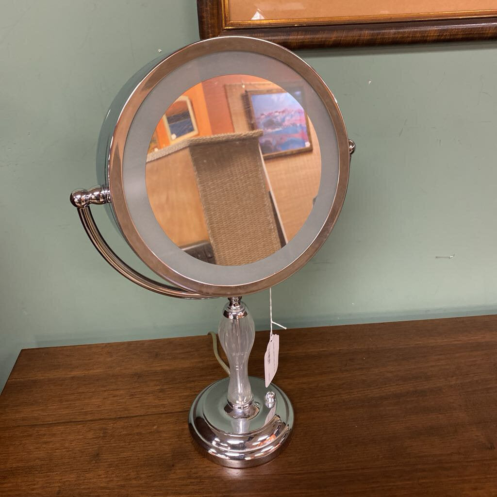 Chrome Lighted Vanity Mirror