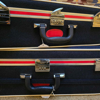 Navy & Red Detail Skyway Luggage SET OF 2