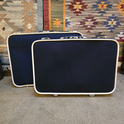 Navy & Red Detail Skyway Luggage SET OF 2