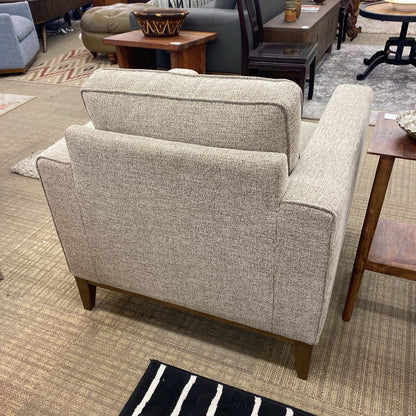 Sand Tweed Track Arm Chair