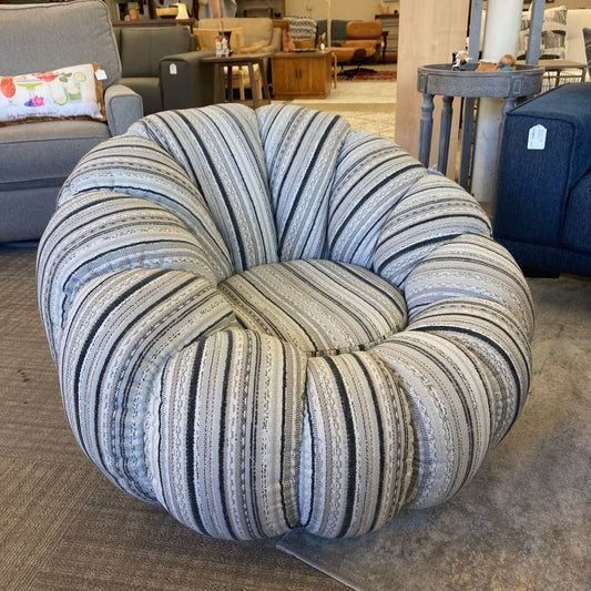 Striped Swivel Chair