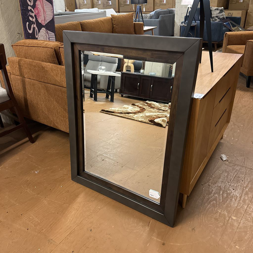 Metal Framed Industrial Acacia Mirror C MIRRORS