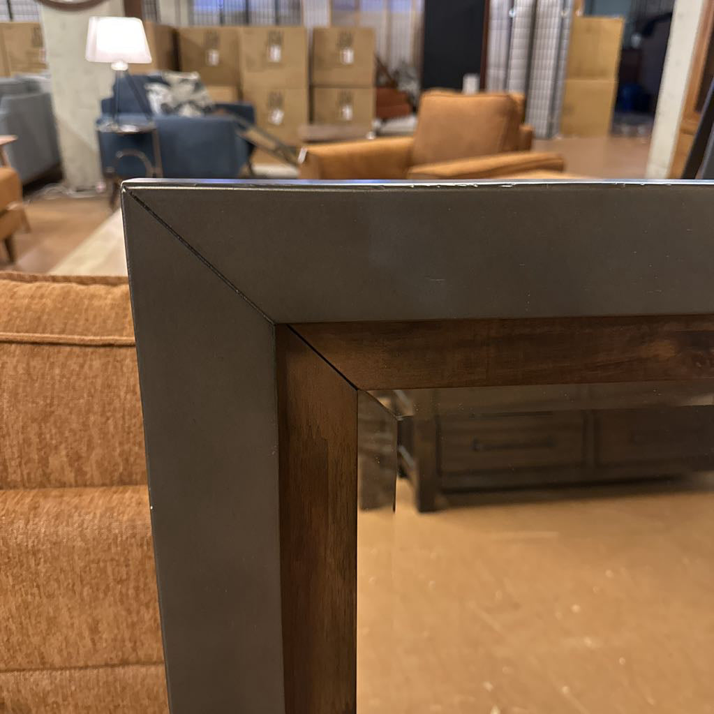 Metal Framed Industrial Acacia Mirror C MIRRORS