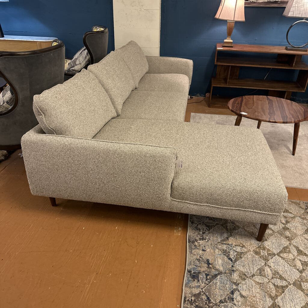 Mod Olive Moss LAF Chaise Sectional