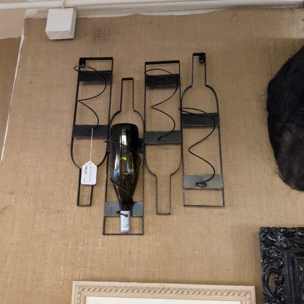 Decorative Metal Wine Bottle Holder Art SMALLS
