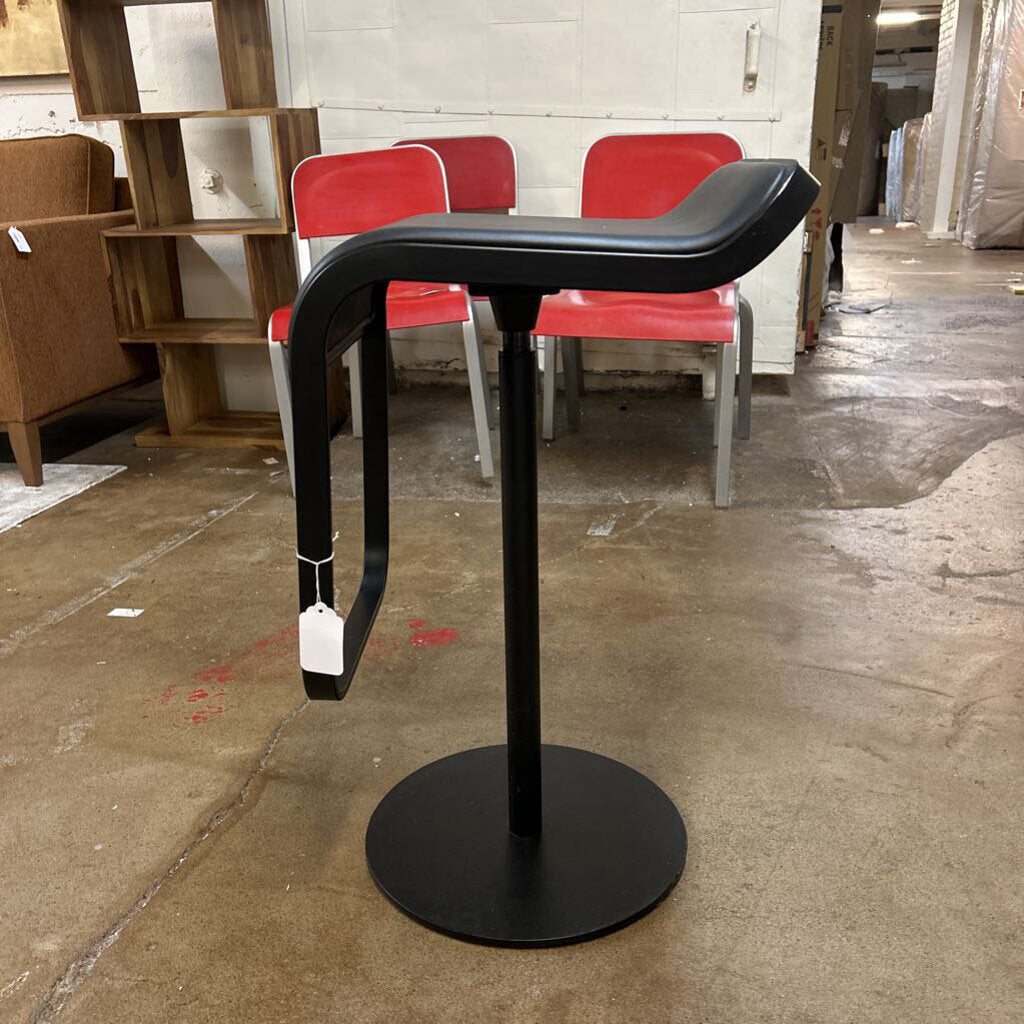 Black Adjustable Height Stool