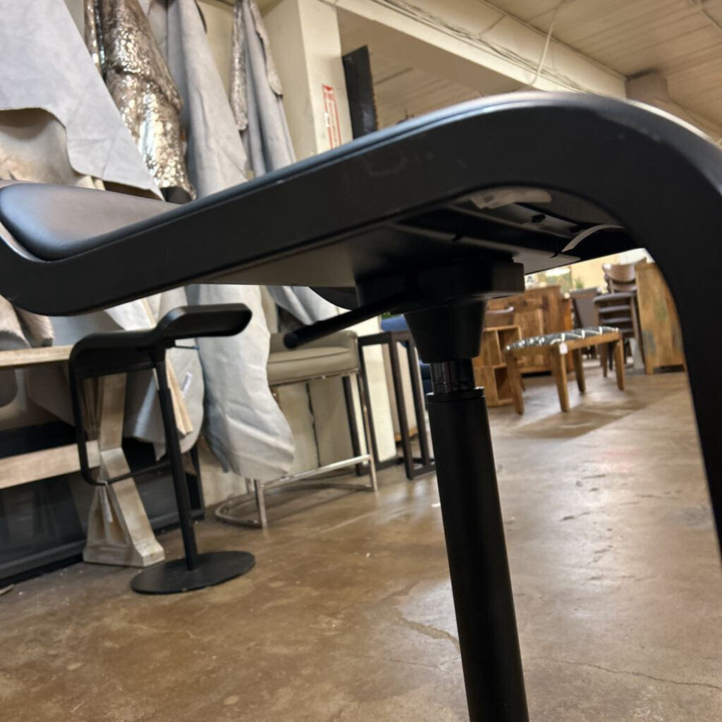 Black Adjustable Height Stool