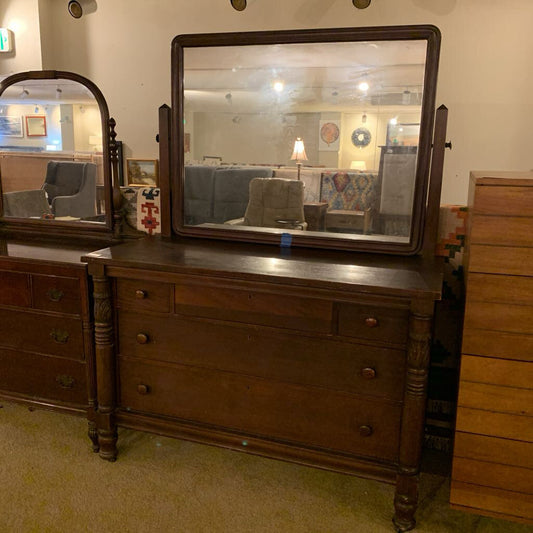 SLIGH Solid Mahogany Chest of Drawers w/ Mirror