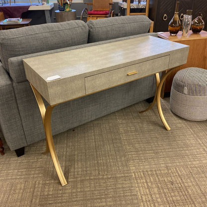 Snakeskin & Gold Vanity Desk