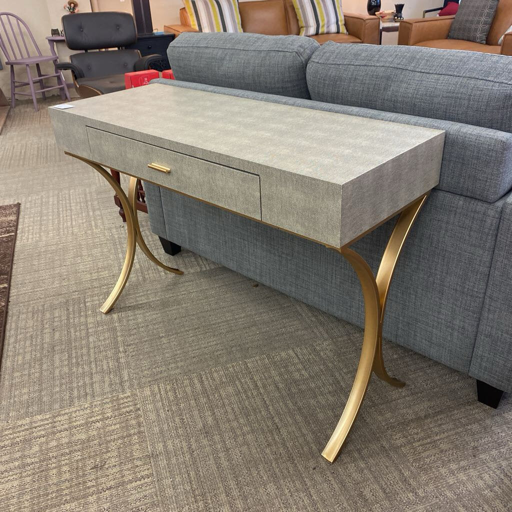 Snakeskin & Gold Vanity Desk