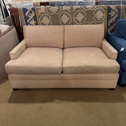 Cream Textured Loveseat