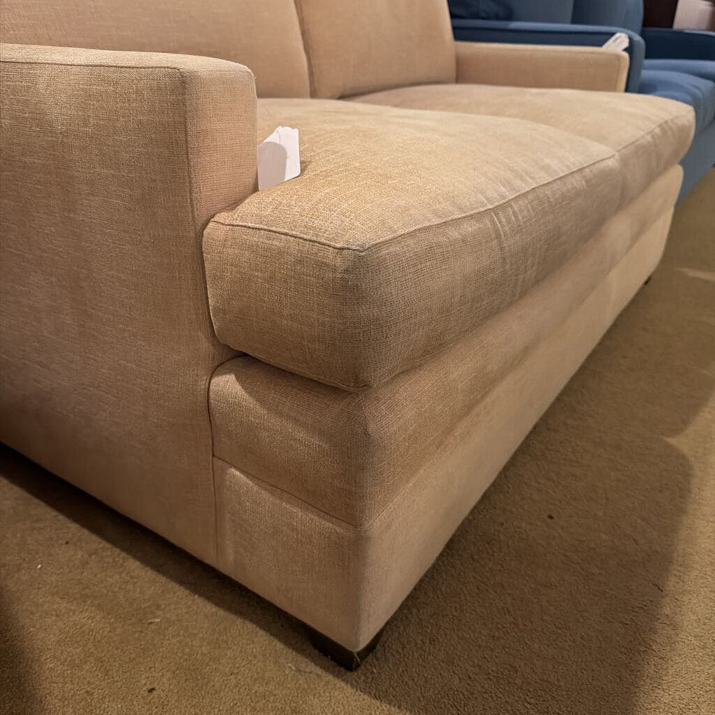 Cream Textured Loveseat