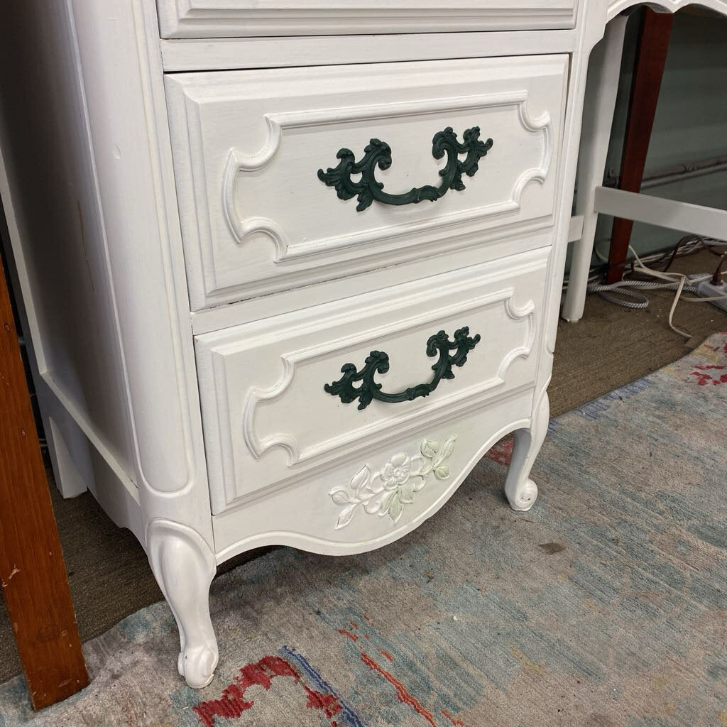 White French Provincial Vanity Desk