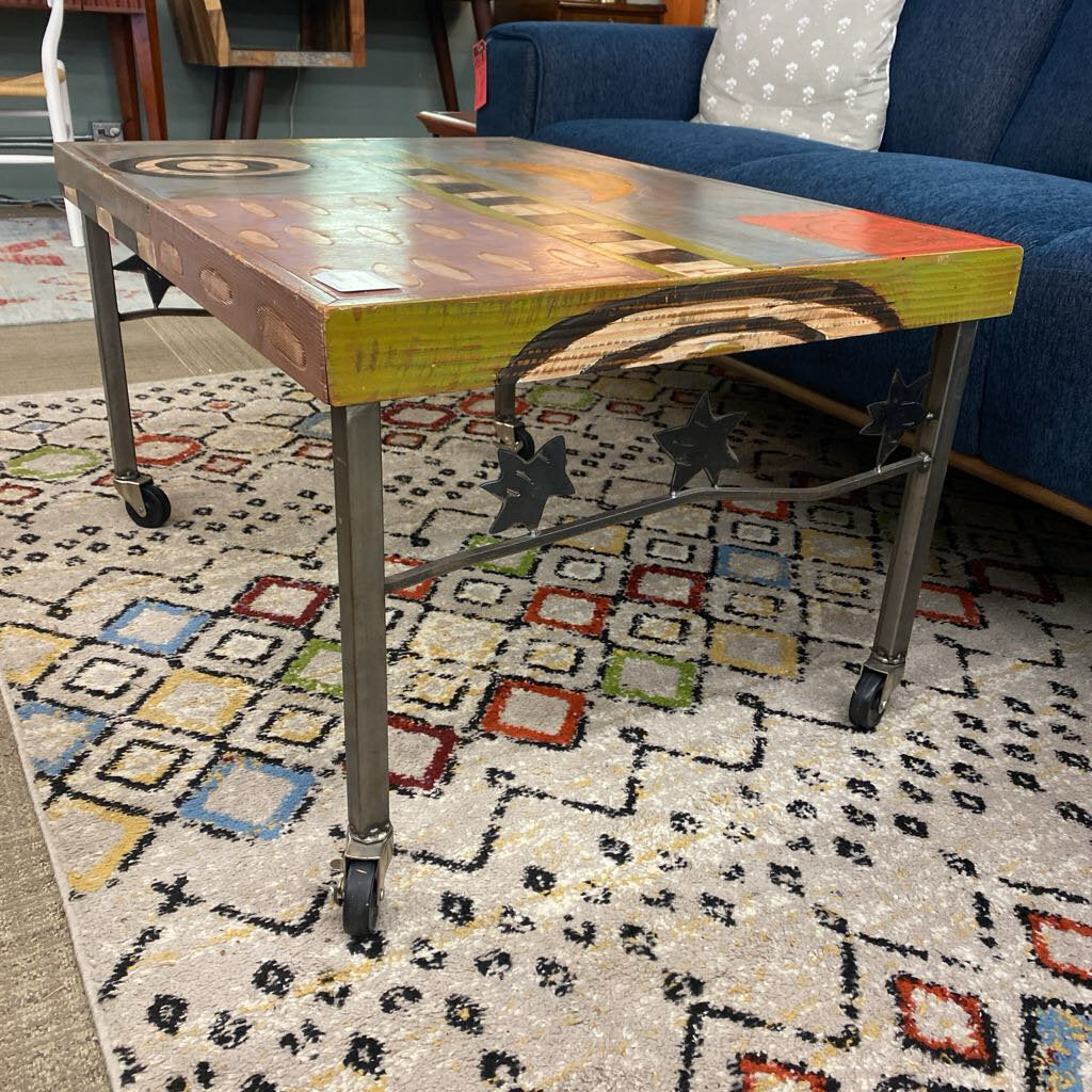  whimsical rolling coffee table 