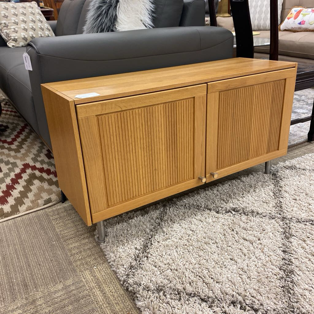 Light Wood 2Door Media Cabinet