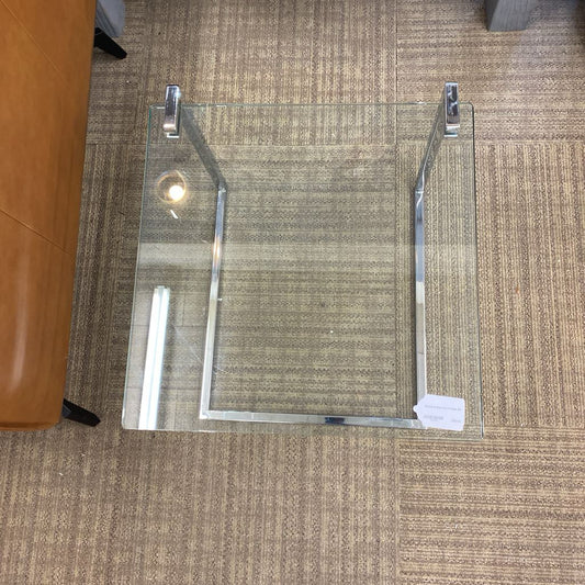 Chrome & Glass Low C Table