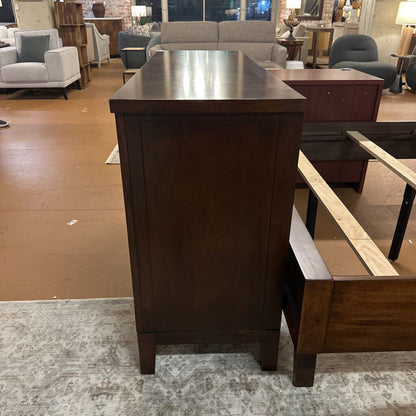 7 drawer dark wood dresser