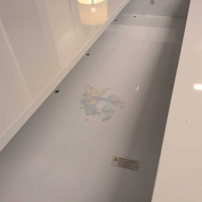 White Top Chrome Base Lift Top Coffee Table