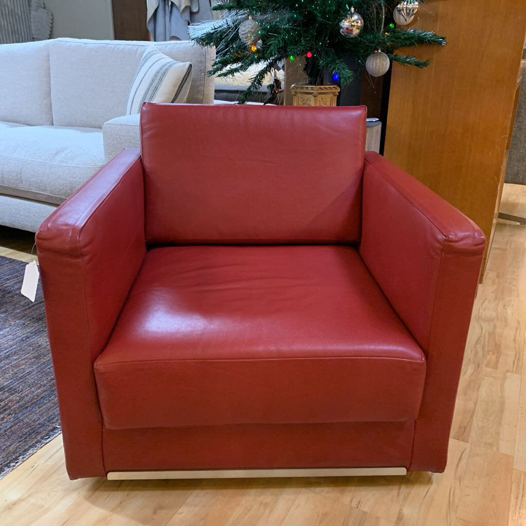 B&B Italia Maxalto APTA Red Armchair