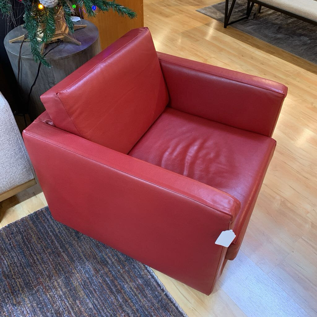 B&B Italia Maxalto APTA Red Armchair