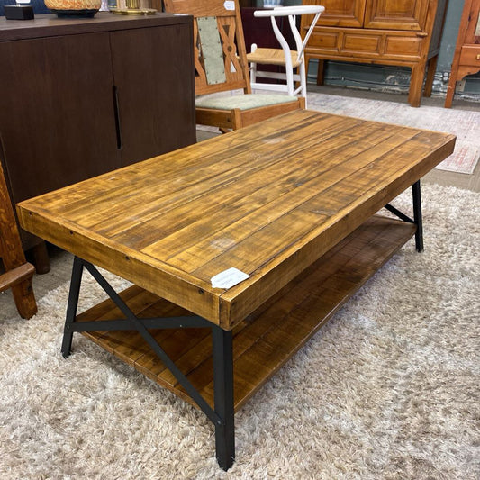 Industrial Rustic 2Tier Coffee Table (AS IS)
