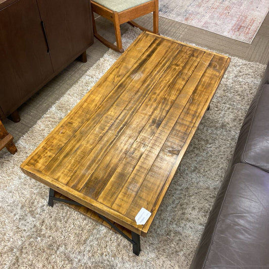Industrial Rustic 2Tier Coffee Table (AS IS)