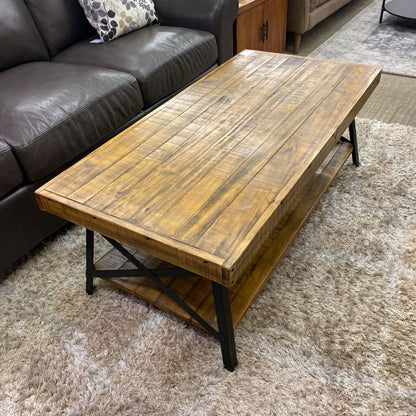 Industrial Rustic 2Tier Coffee Table (AS IS)
