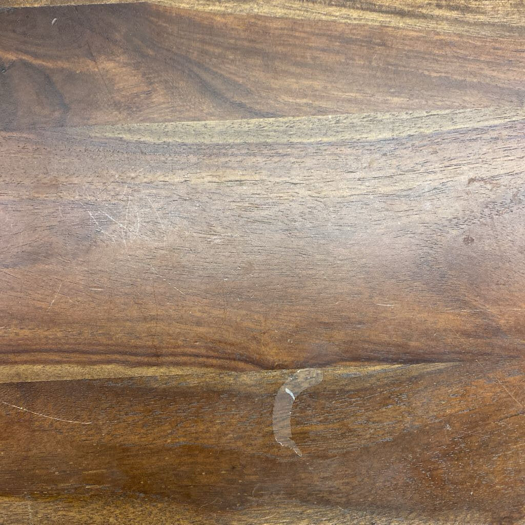 Dark Wood Geometric Design Media Unit