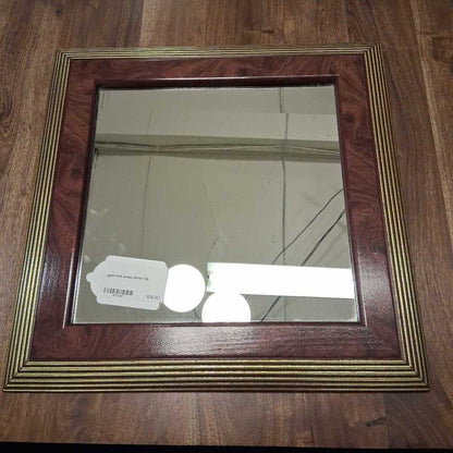 Gold and Wood Mirror