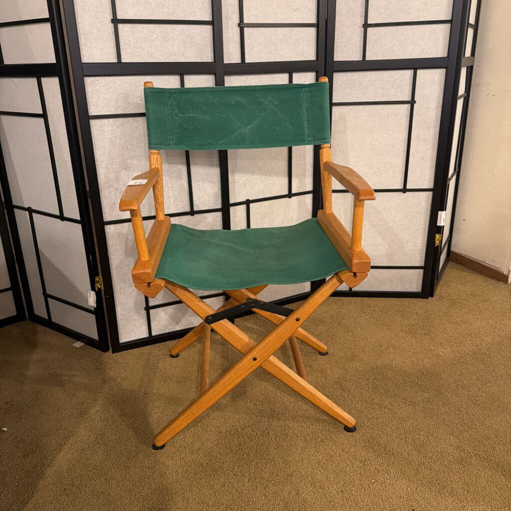 Telescope Green Canvas Director's Chair