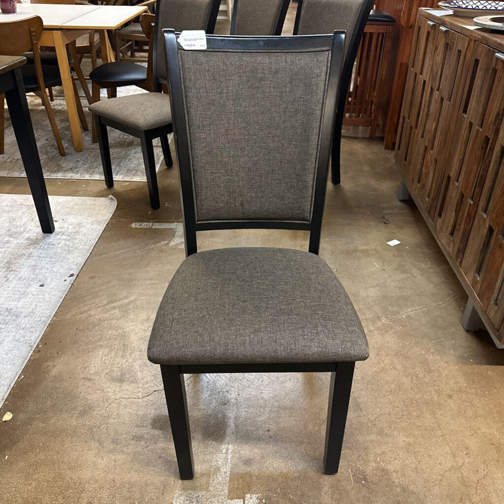 Black & Grey Upholstered Dining Chair (Set of 4)