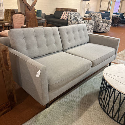 Grey Tufted Sofa (AS IS)