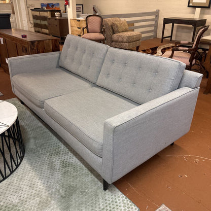 Grey Tufted Sofa (AS IS)