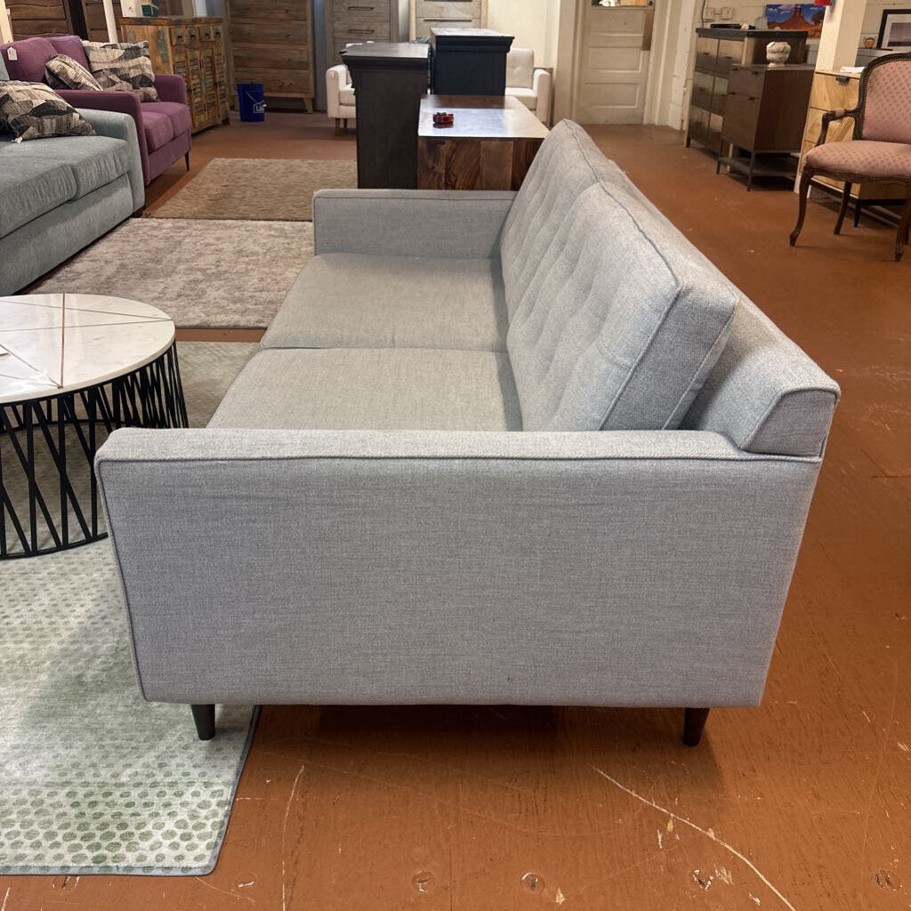 Grey Tufted Sofa (AS IS)