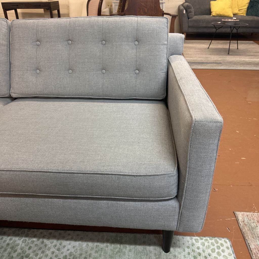 Grey Tufted Sofa (AS IS)