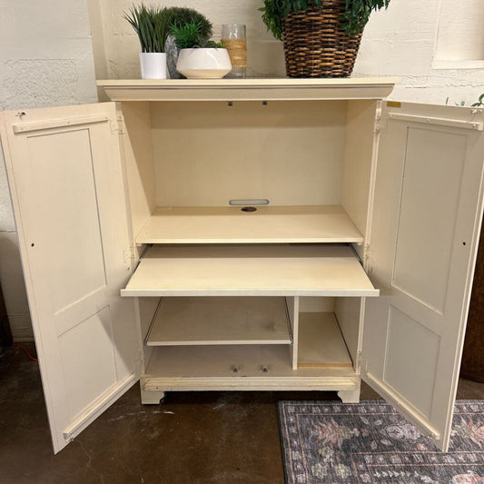 Cream Riverside Desk Cabinet