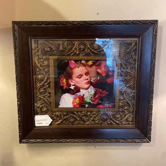 Sleeping Dorothy/Wizard of Oz Color Film Still in Large Fancy Frame ART