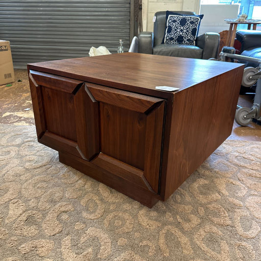 Brown Saltman Cabinet Side Table C SIDE TABLES