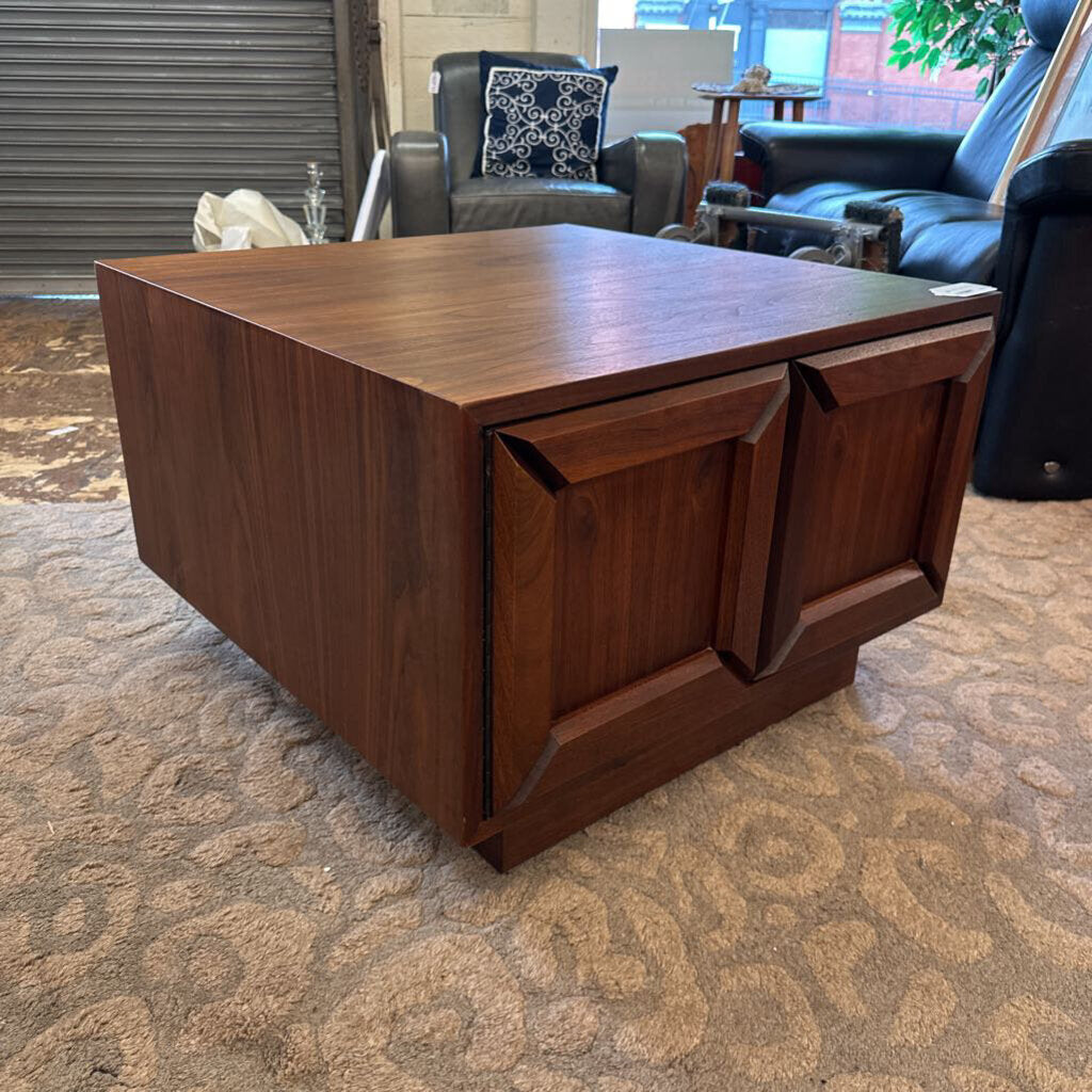 Brown Saltman Cabinet Side Table