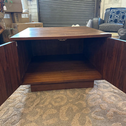 Brown Saltman Cabinet Side Table