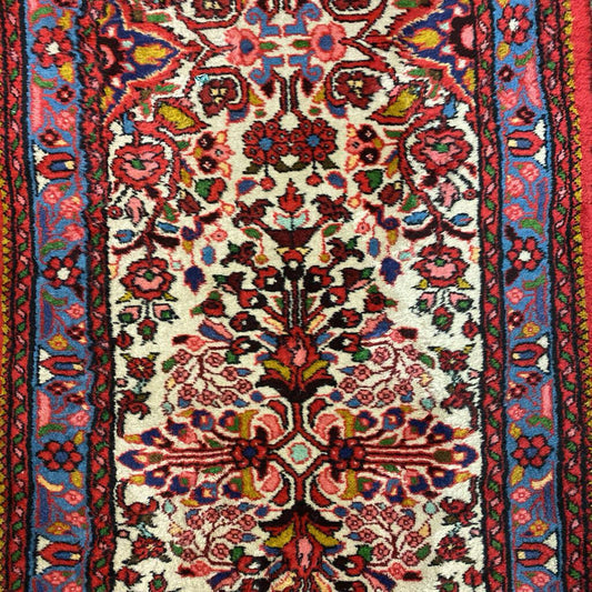 Long Red Traditional Hand Knotted Runner 29"x246"