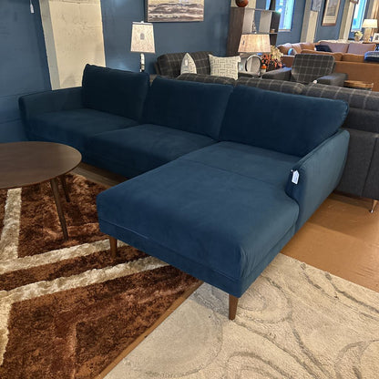 Egersund Prussian RAF Chaise Sectional