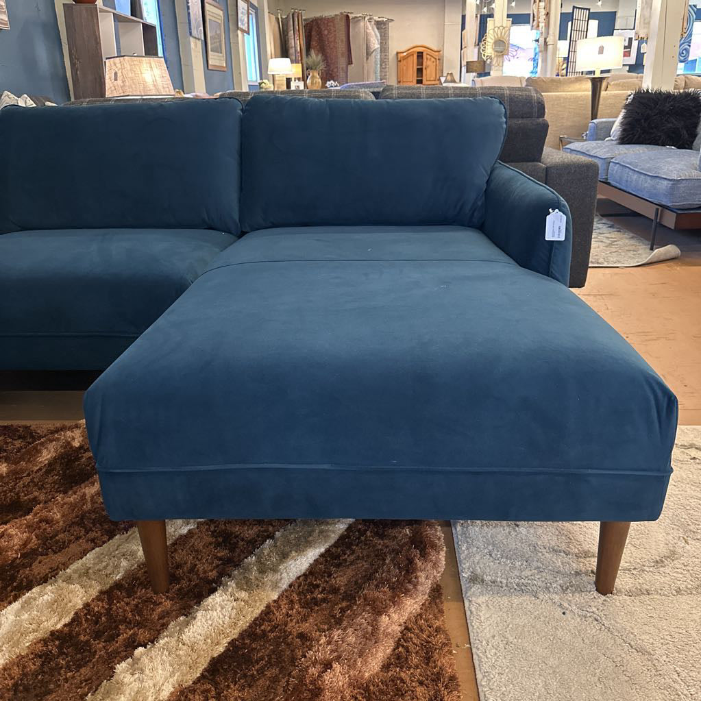 Egersund Prussian RAF Chaise Sectional