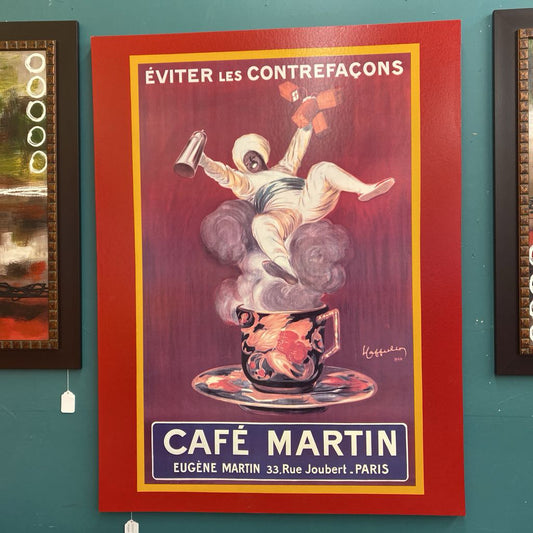 CAFE MARTIN Large Format Canvas Print