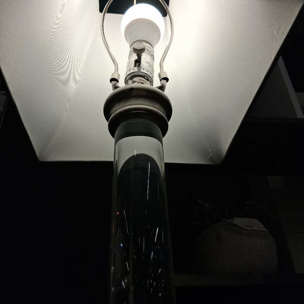 Silver Base Glass Lamp LAMPS