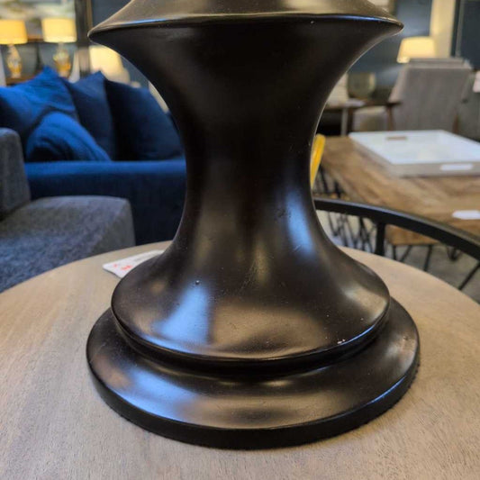 Large Black Scalloped Lamp LAMPS