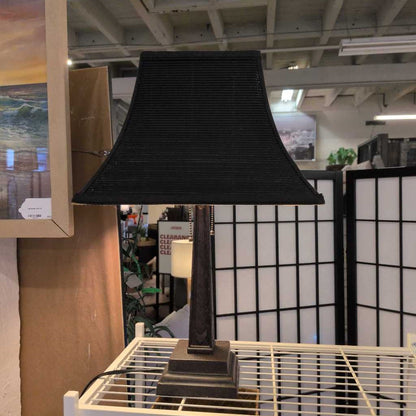 Inset Sides Dark Brown Lamp LAMPS