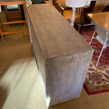 RH Grey Wood 3 Door Media Console